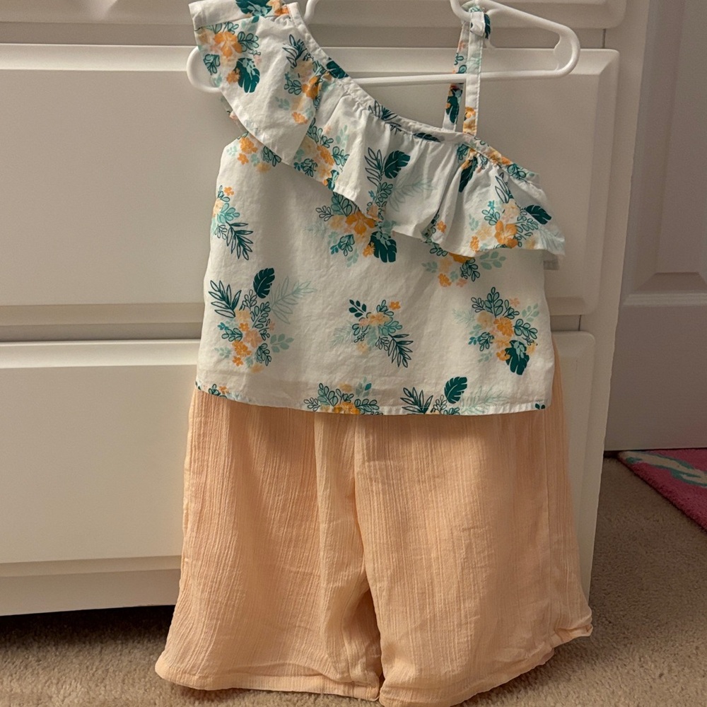 Janie and Jack Girls Tropical Set